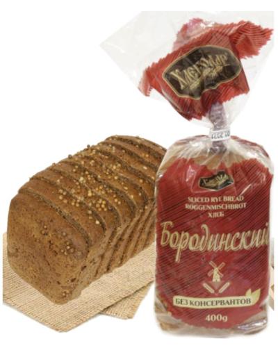 Borodinskiy Rye Bread Sliced (Frozen) 12×400g