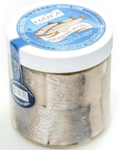 Haifa Herring in Oil (Glass) 12×1lb