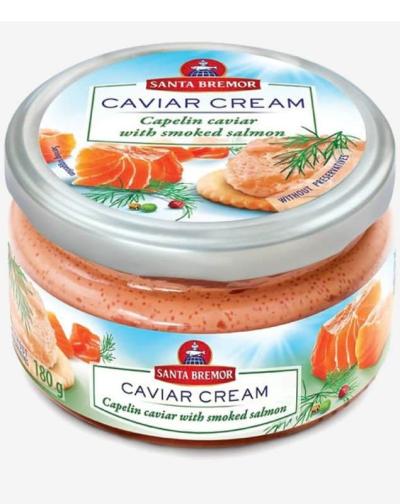Santa Bremor Caviar Cream with Smoked Salmon (Glass) 6×180g