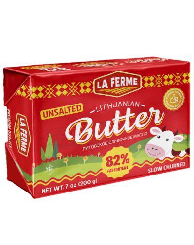 LA FERME 82.5% UNSALTED LITUANIAN BUTTER 30*200g