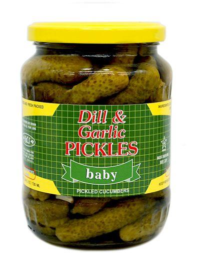 Dill & Garlic Pickled Baby Cornichons 12×720ml