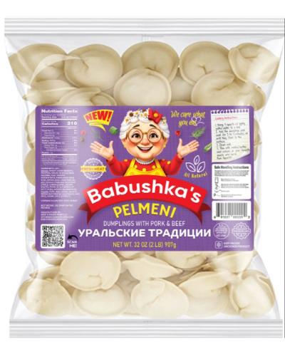 Babushka's Dumplings Uralskie Traditsii (Pork & Beef) 10×2lb