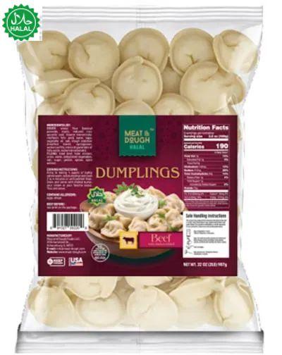 Meat & Dough Halal Beef Dumplings (Chicken Added) 10×2lb