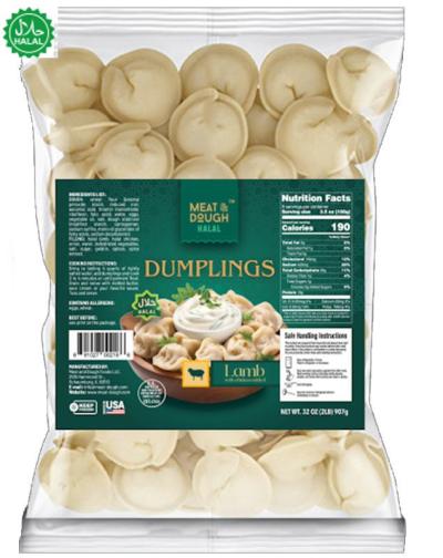 Meat & Dough Halal Lamb (Chicken Added) Dumplings 10×2lb