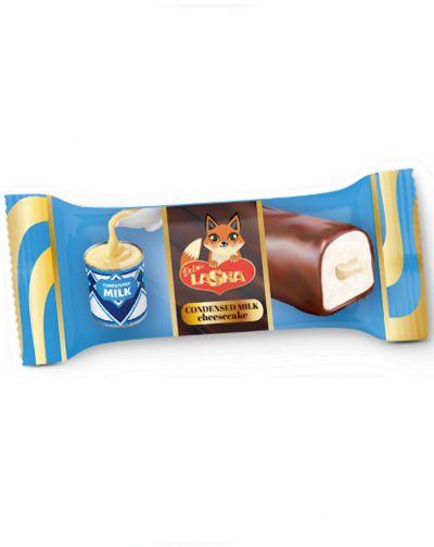 LASKA CONDEN. MILK GLAZED CHEESECAKE BAR 30*36g(#1814)