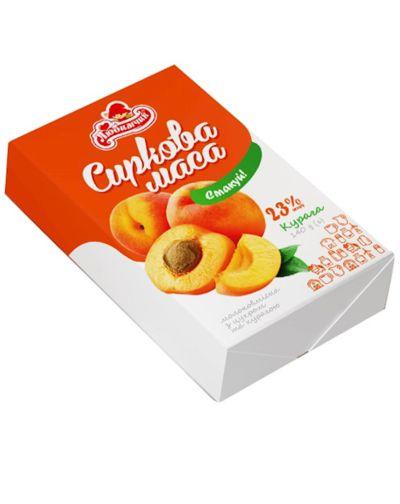 LYUBIMCHIK=622= SWEET CHEESE (Massa Syrkovaya) w/ APRICOT 23% 8*140g