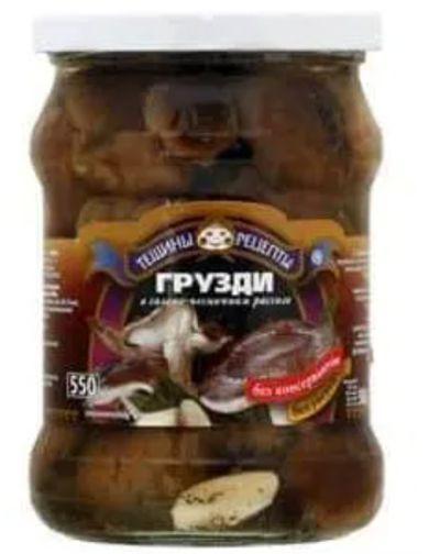 Teschiny Recepty Mushrooms Gruzdi in Brine 12×550ml