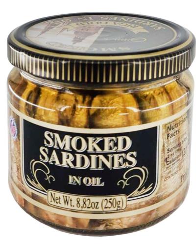RIGA GOLD SARDINA IN OIL 12*250gr (GLASS JAR)