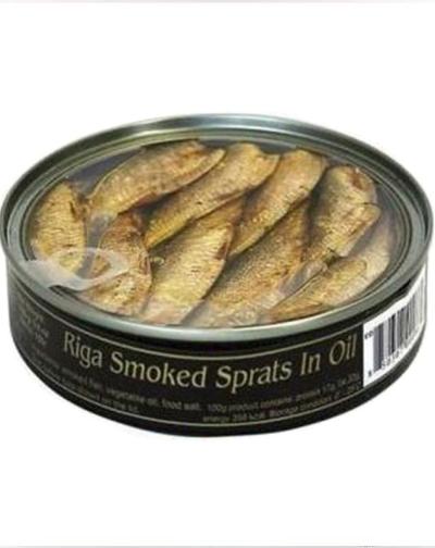 Brivais Vilnis Sprats in Oil (Clear Top) 4×10×160g