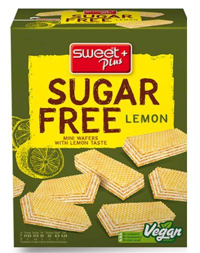 SWEET PLUS MINI WAFERS SUGAR FREE w/LEMON CREAM 10*180gr