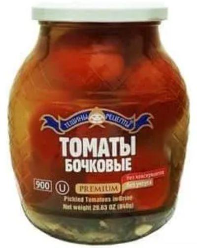 Tescheni Recepti Premium Red Tomatoes in Brine Bochkovie (Kvashenie) 8×900ml