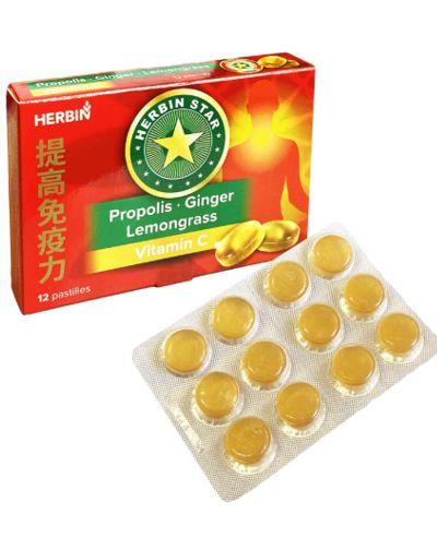 HERBIN ZVEZDOCHKA PROPOLIS-GINGER LEMONGRASS 1*5Pcs