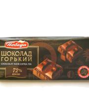 1084 = "POBEDA"  BITTER  CHOCOLATE   72% COCOA   20*100gr