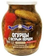 Tescheni Recepti Premium Cucumbers with Hot Pepper Marinated 8×900ml