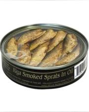 Brivais Vilnis Sprats in Oil (Clear Top) 4×10×160g